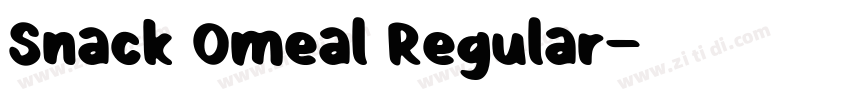 Snack Omeal Regular字体转换